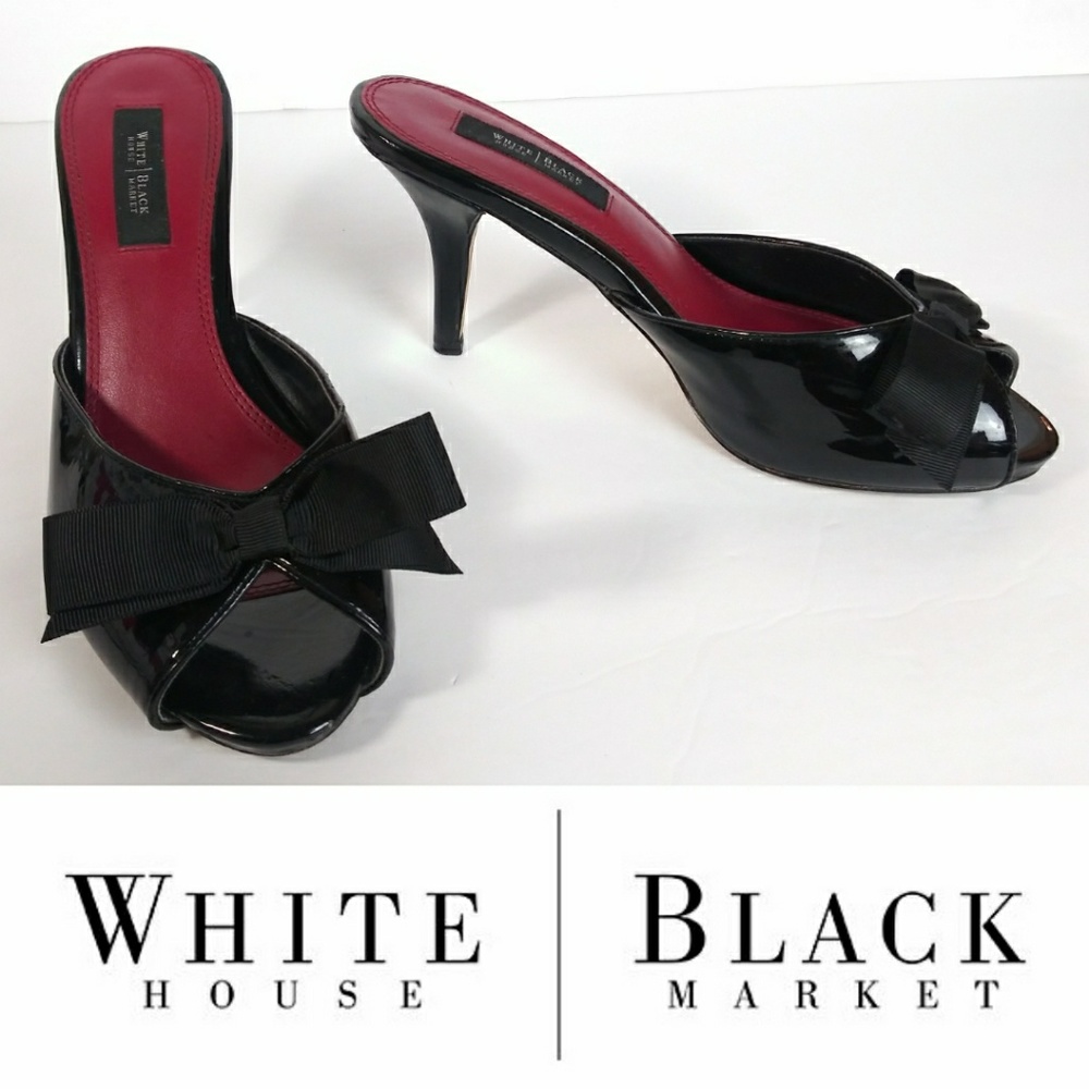 White House Black Market 7M High Heels Open Toe